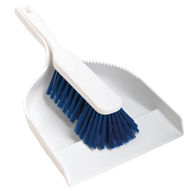 Sweeping set, white/blue